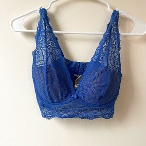 Intimissismi 34C blue padded cup lace bra